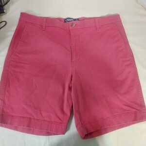 CHAPS Men's Stretch Shorts Size 36 Coral Pink Flat Front‎ Casual